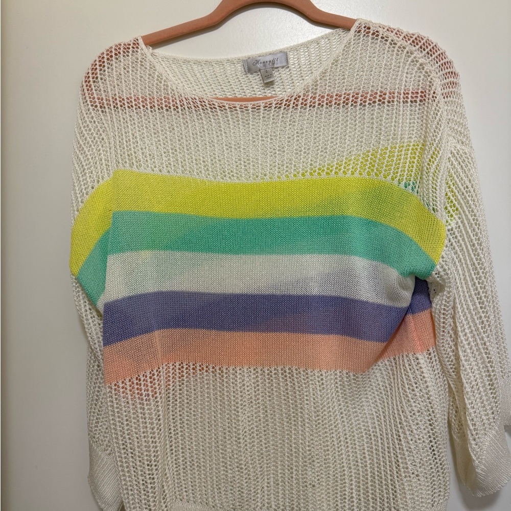 Francesca's Multicolor Striped Sweater